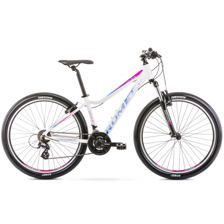 Horský Bicykel 27,5 Romet Jolene 7,0 bielo-ružový hliníkový 17"